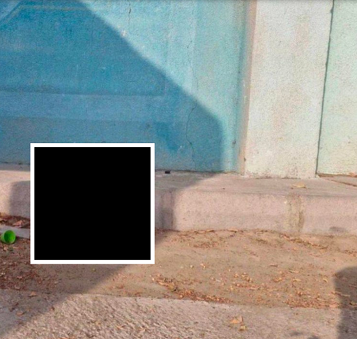 not a censored picture of a bloody Iranian schoolgirls backpack, who died in an attack by American terrorists